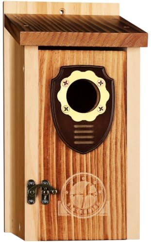 SISTERBIRD Premium Wooden Bird House, Warming Gifts Bird Houses for Outside