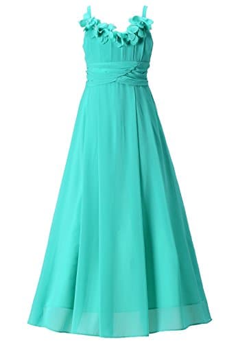 Happy Rose Flower Girl Dress, Junior Bridesmaid Dresses, Ankle Length
