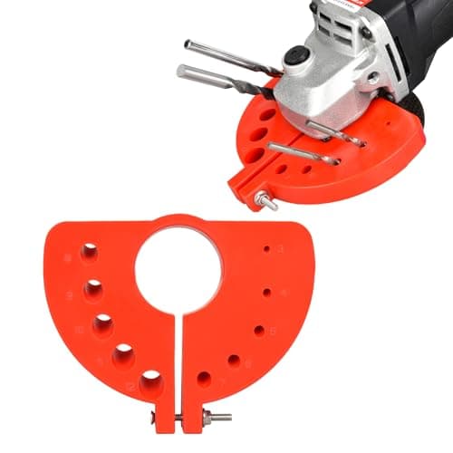 Drill Bit Sharpener for All Bits - Drill Bit Grinding Attachment, Power Drill Bit Sharpeners, Multi-specification Drill Bit Grinding, Giant Blade Angle Grinder for Grinding Drill Bits (Red)