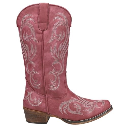 Roper Womens Tall Stuff Boot, Tan, 7