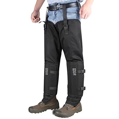 skiguard Snake Gaiter Chaps for Hunting: Snake Bite Protection for Ankle to Thigh Snake Chap, Waterproof Snake Gaiters for Men & Women, Hunting Full Protection for Leg from Snake & Briar Thorns
