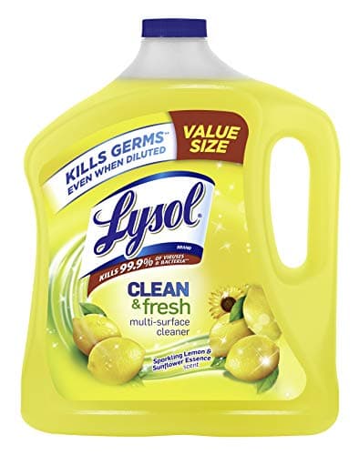 Lysol All Purpose Cleaner, Multi-Surface Disinfectant Floor Cleaner for Mopping Solution, Household Cleaning Supplies, for Bathroom & Kitchen, Lemon & Sunflower Scent, 90 oz
