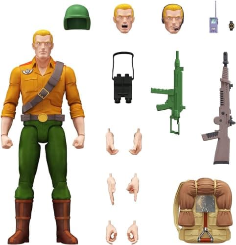 Super7 ULTIMATES! G.I. Joe Duke - 7" G.I. Joe Action Figure with Accessories Classic Cartoon Collectibles and Retro Toys