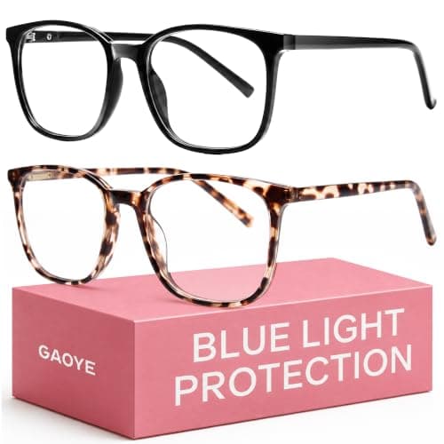 Gaoye Ultralight Blue Light Glasses for Women - Computer Protection Glasses for All Day Comfort - Anti UV Glare & Eyestrain