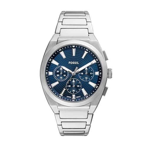Fossil Men's Watch, Everett Chronograph Stainless Steel Watch for Men