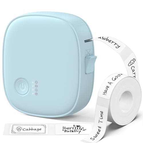XenGro Label Maker Machine with Tape, Bluetooth Therma Label Printer
