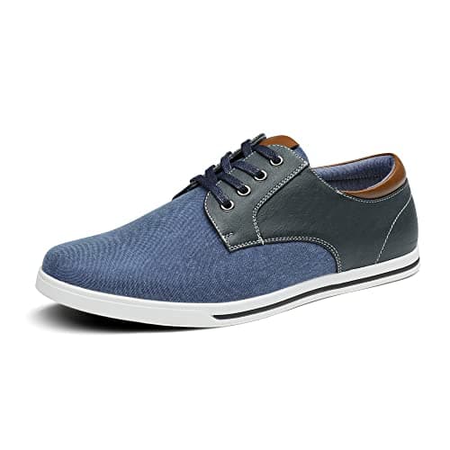 Bruno Marc Men's Oxfords Sneakers Casual Dress Shoes,Size 8.5,Navy,RIVERA-01