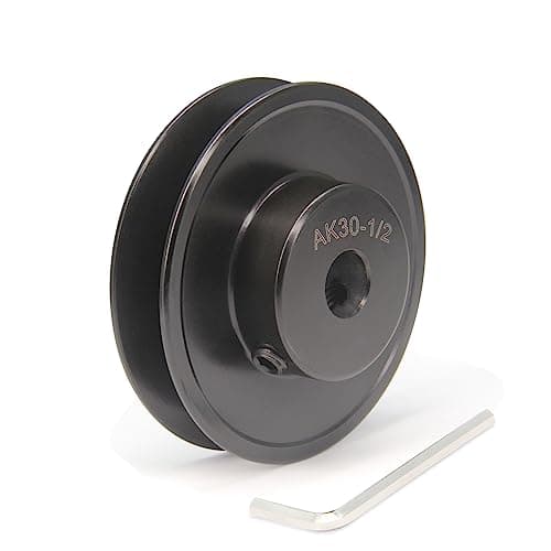 Zeberoxyz AK30 Single Groove Web Sheaves,3.0" OD 1/2" Bore V-Belt Sheave Cast Iron for V-Belt (1/2"Bore-3.0"OD, 1 Groove)