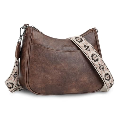 APHISON Trendy Leather Crossbody Purse, Women's Shoulder Handbag
