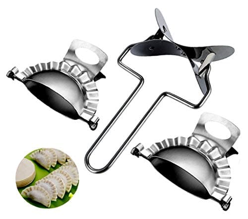 Morodo 9cm Dumplings Pierogies Potstickers Rapid Making Tool Set (1×Dumpling Skin Maker & 2×Dumpling molds)