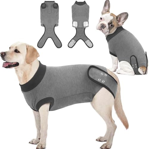 IDOMIK Dog Recovery Suit for Neuter Spay,Anti-Licking Dog Surgical Bodysuit