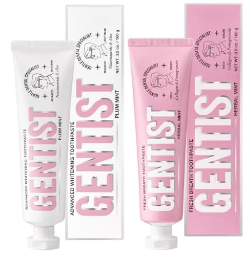 MEDIAN GENTIST Toothpaste Set, Korean Skincare-Infused Oral Serum