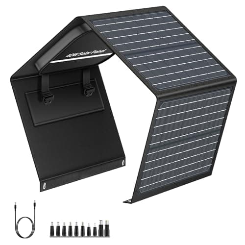 40W Foldable Solar Panel for iPhone, iPad, Laptop