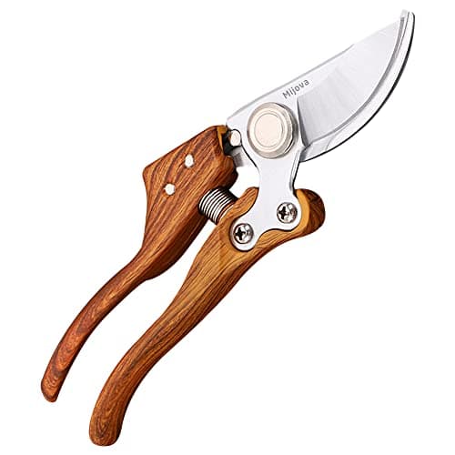Pruning Shears, High Carbon Steel Heavy Duty Anti-Slip Garden Shears