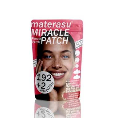 Pimple Patches for Face/Nose,3 Size 192 Counts/2 pc for Nose Hydrocolloid Acne Patches for Covering Zits and Blemishes,Spot Stickers with Salicylic Acid,Tea Tree Oil&Calendula Oil(8mm,10mm,12mm)