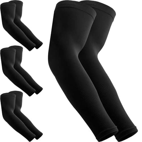 AXPYPXA Arm Sleeves for Men Women, UV Sun Protection Compression Cooling Summer Arm Sleeves for Volleyball Basketball Sports