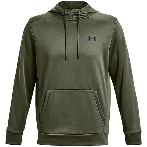 Under Armour Men's ArmourFleece Hoodie, (390) Marine OD Green / / Black, X-Small