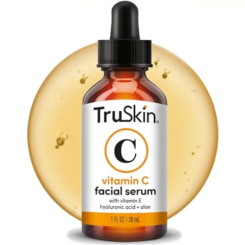 TruSkin Vitamin C Serum for Face - Anti Aging Face Serum with Hyaluronic Acid & Vitamin E - Brightening Formula for Improving Appearance of Dark Spots, Fine Lines & Wrinkles - All Skin Types, 1 fl oz