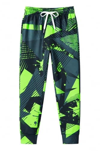 uideazone Boys Pants Retro 80s 90s Outfit Sweatpants for Party with Pockets