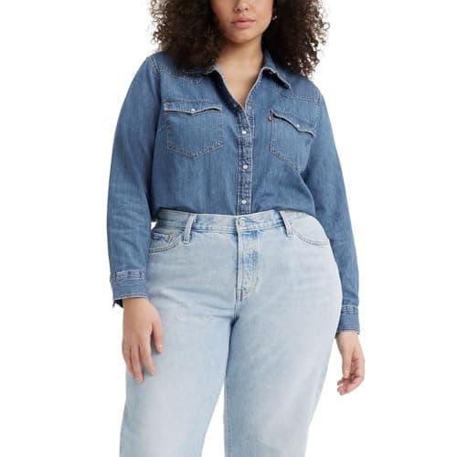 Levi's Women's Ultimate Western Shirt (Also Available, Mighty Fine, X-Large Plus