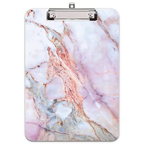 Hongri Plastic Cute Clipboard, 8.5 x 11 Decorative Clip Board