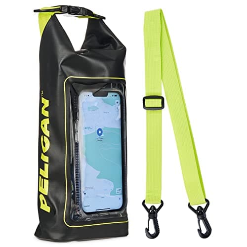 Pelican Marine IP68 Waterproof Dry Bag 2L w/Phone Pouch/Case - Black/Yellow