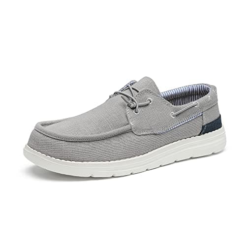 Bruno Marc Men's Slip-on Loafers Casual Boat Shoes,Size 8,Grey,SBLS223M