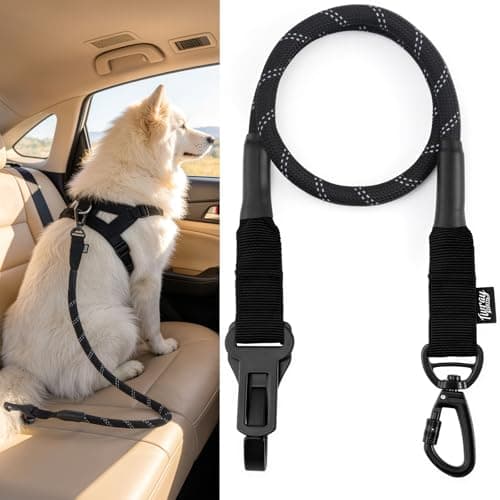 Tivray Universal Dog Seat Belt for Car, Dog Car Seatbelt, Black