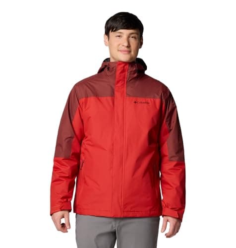 Columbia Men's Tunnel Falls II Interchange Jacket, Sail Red/Spice, X-Large