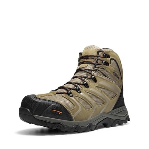 NORTIV 8 Men's Industrial Boots - Classic Comfort,Size 9,Taupe,160448_M-STEEL