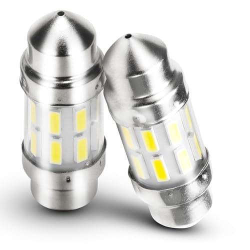31mm DE3175 DE3021 DE3022 6428 6430 7065 LED Festoon Headlight Bulb, 2 Pack