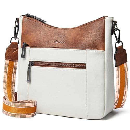 Shrrie Crossbody Bags for Women - Trendy Vegan Leather Shoulder Bag