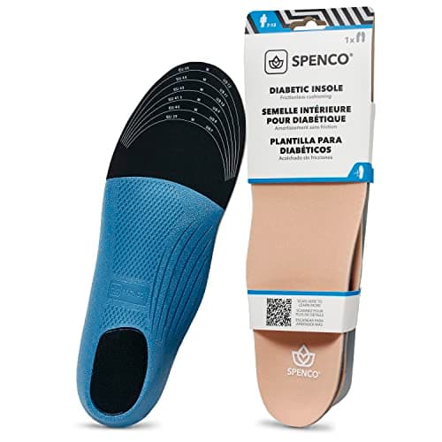 Spenco Diabetic Insole Trim to Fit for Cushioning, Reduced Friction, Foot discomfort and All Day Comfort - Women's 5-11