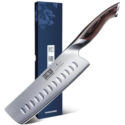 HOSHANHO 7 Inch Nakiri Knife, Ultra Sharp Japanese Kitchen Chef Knife