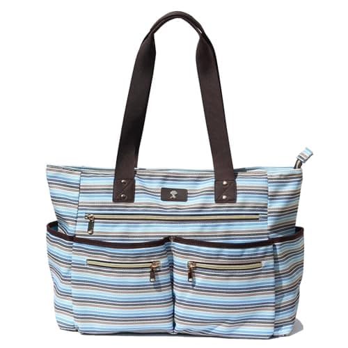 Weekender Bag Carry On Bag Overnight Tote Travel Duffle with 13 Pockets for Travel,Work，Gym,Beach,Teacher,Nurse (Blue)