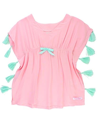 RuffleButts Pink Tassel Kaftan Cover-Up - 0-12m