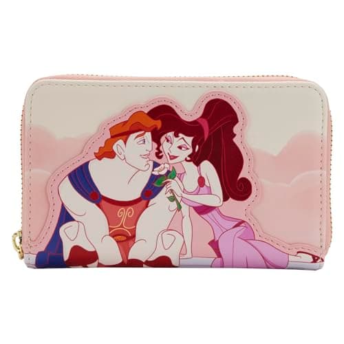 Loungefly DISNEY HERCULES 25TH ANNIVERSARY MEG & HERC ZIP AROUND WALLET