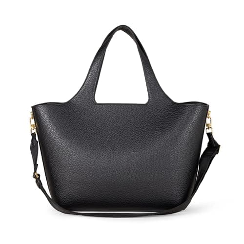 Amazon Essentials Women's Soft Crossbody Tote Bag, Black, One Size