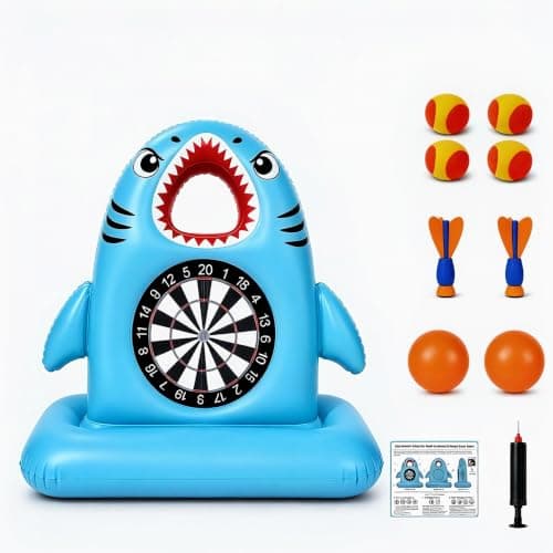 Inflatable Dart Board Pool Game - Floating Toss Toy for Kids & Teens