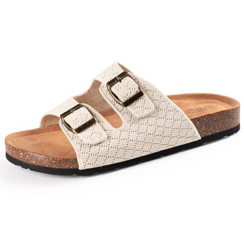 PRIMNICE Cushion Footbed Double Straps Comfort Knitted Upper Women Sandals