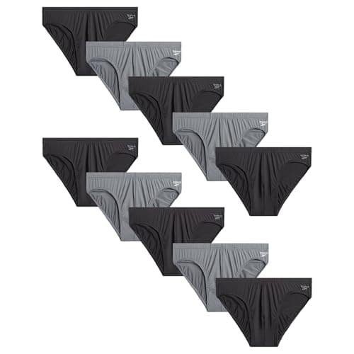 Reebok Mens Low Rise Briefs - 10 Pack Performance Mens Underwear with Pouch