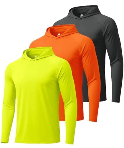 ZITY Fishing Shirts for Men Long Sleeve Sun Protection Shirts UV Hoodies for Men Lightweight Sun Hoodie Mens Pack Sunshirt with Hood