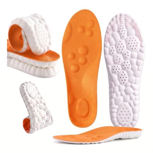 Fuetpl 4D Cloud Steppers Insoles – Soft, Breathable, Anti-Fatigue