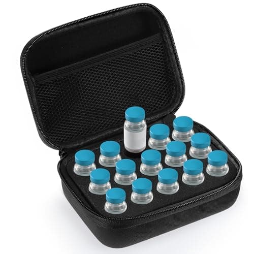 Teenyyou 15 Slots Peptide Case for Fridge Fits Standard 10ml Vials
