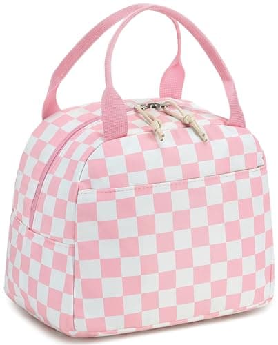 LEDAOU Lunch Box for Women Insulated Lunch Bag Cute Lunchbox Compact Cooler Thermal Reusable Lunch Tote for Work School Picnic Travel