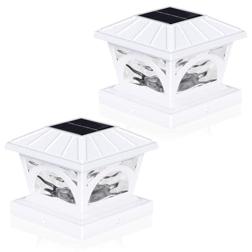AEYANZZ Solar Post Cap Lights 4x4 Post Solar Lights Outdoor 20 Lumens