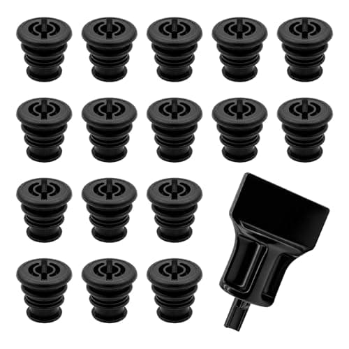Vocect 06L103801 Oil Drain Plug Kit 17 Pack (16 Plugs + 1 Removal Tool), Leak-Proof Replacement for 1.8L/2.0L TSI Motors, Compatible with Golf GTI Passat Tiguan A3 A4 A5 Q5 Q7