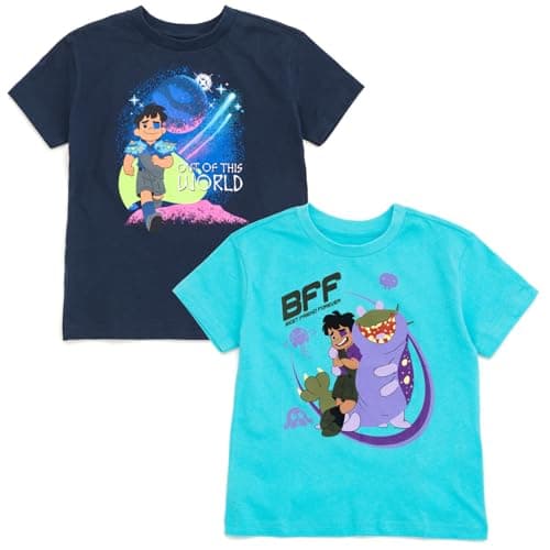 Disney Elio 2-Pack Short Sleeve Graphic T-Shirts Navy Blue Space 6