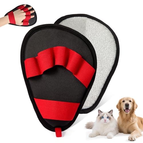 Pet Hair Removal Glove for Dogs & Cats-The Ultimate Pet Hair Remover Tool with 5-Finger Design Electrostatic Magic Brush, Reusable for Pet Hair on Couch, Carpet, Car Trunk, Furniture & Laundry