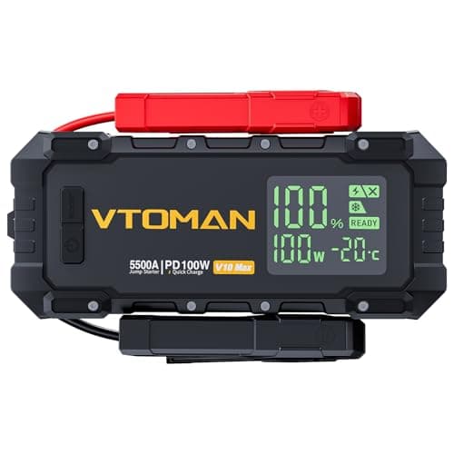 VTOMAN V10 Max Portable Jump Starter with 100W Bi-Directional Fast Charger